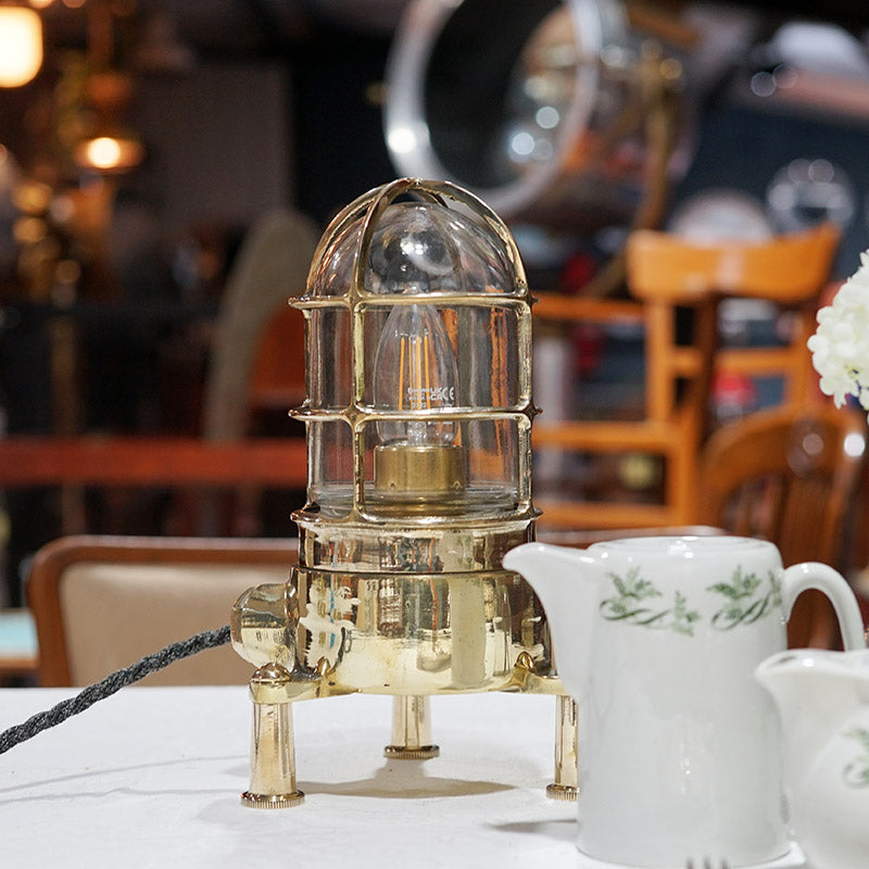 Brass Passage Table Lamp c.1970 Trinity Marine