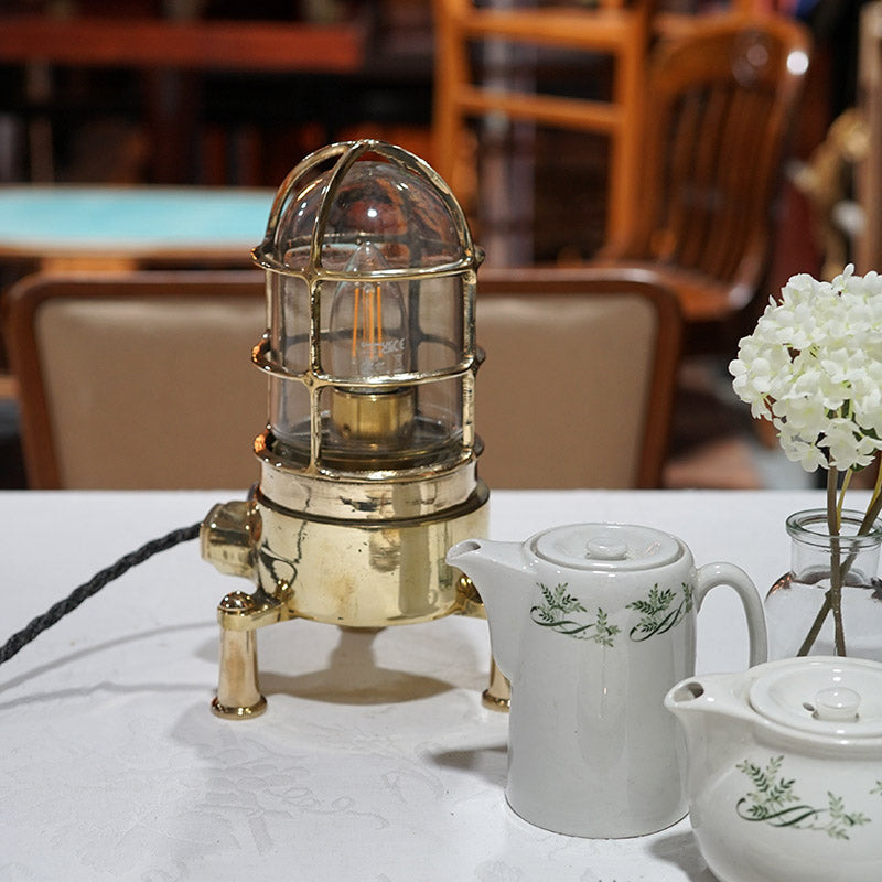 Brass Passage Table Lamp c.1970 Trinity Marine