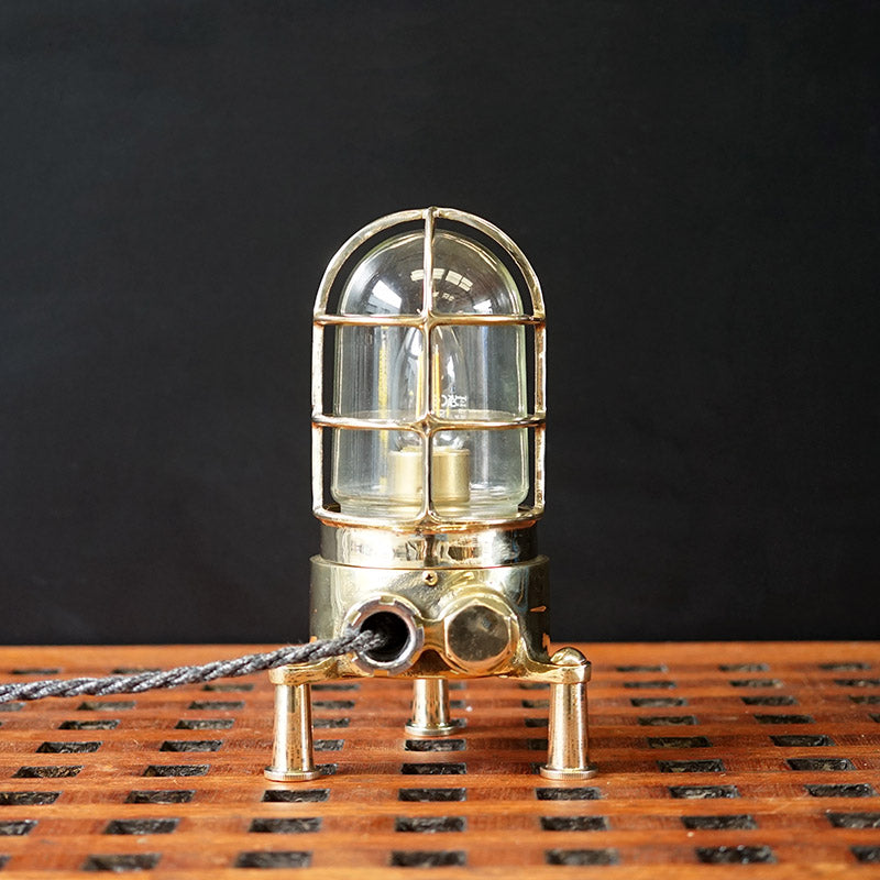 Brass Passage Table Lamp c.1970 Trinity Marine