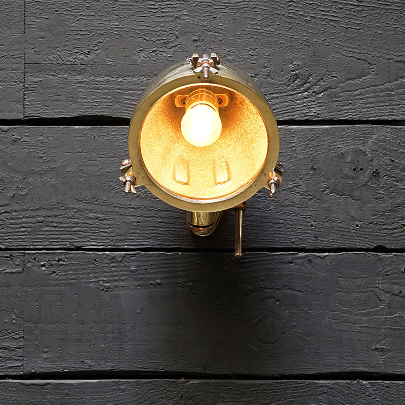 Brass Adjustable Ships Foxlight Wall Light Trinity Marine
