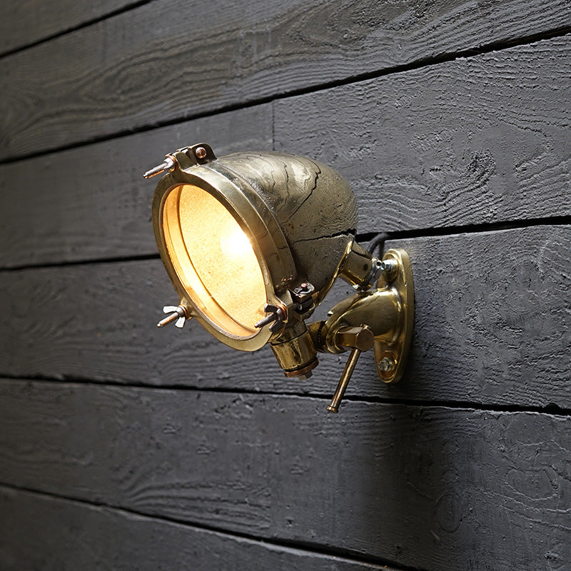 Brass Adjustable Ships Foxlight Wall Light Trinity Marine