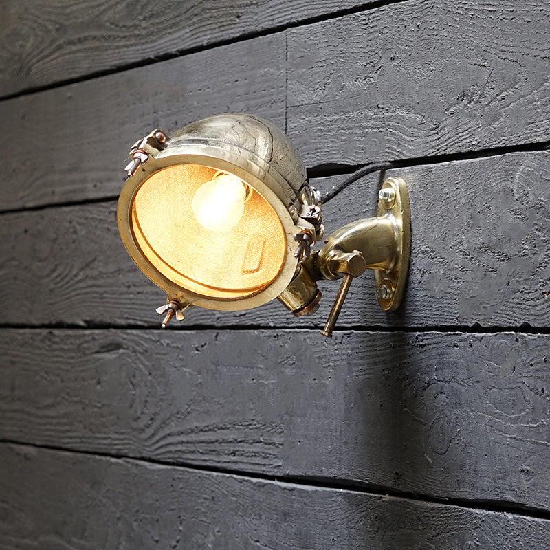 Brass Adjustable Ships Foxlight Wall Light Trinity Marine