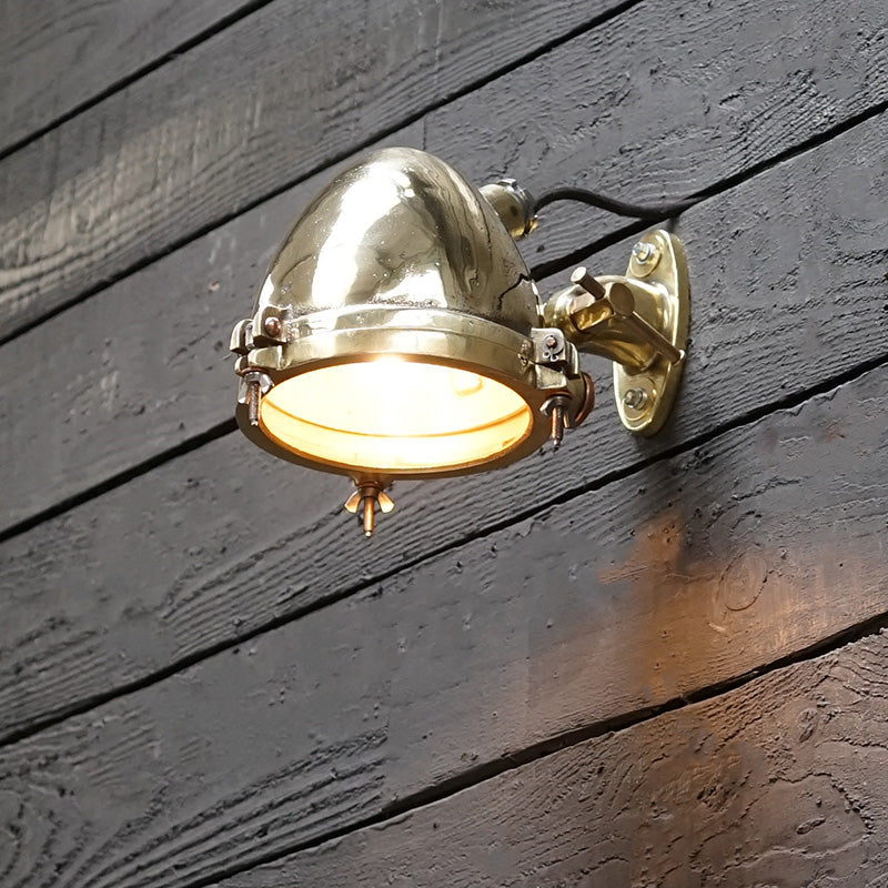 Brass Adjustable Ships Foxlight Wall Light Trinity Marine