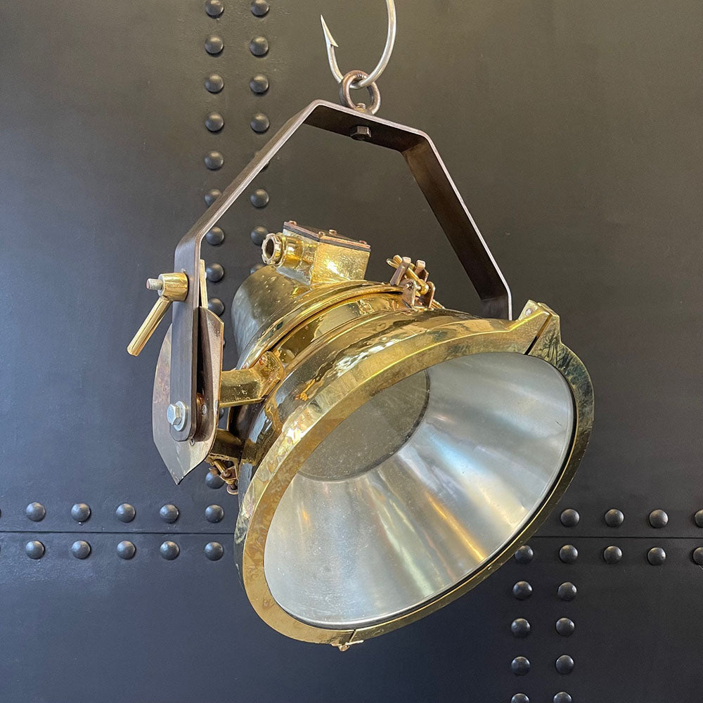 Brass Ships Spot Pendant Light - Ex MV Atlas Trinity Marine