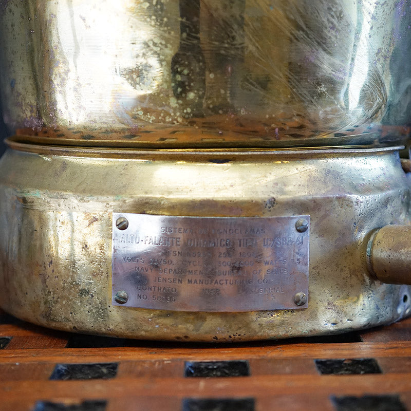 Brass US Navy Warship Alarm Trinity Marine