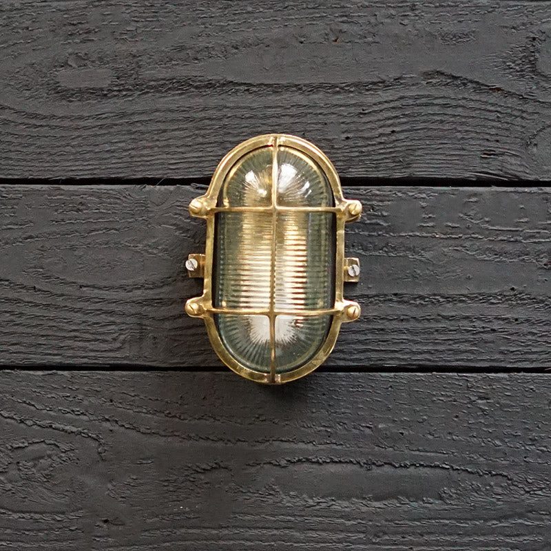 Steamship Brass Oval Wall Light Trinity Marine