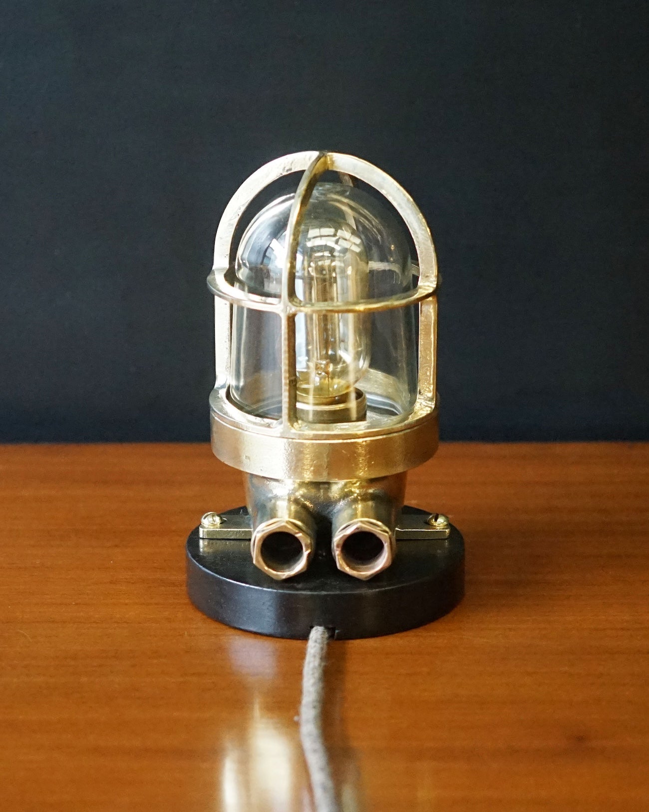 Brass German Navy Desk Lamp Trinity Marine