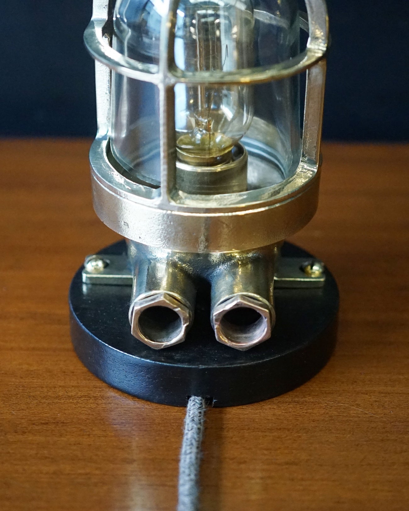 Brass German Navy Desk Lamp Trinity Marine