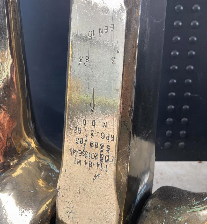 Huge Hunt Class Bronze RN Minesweeper Anchor Trinity Marine