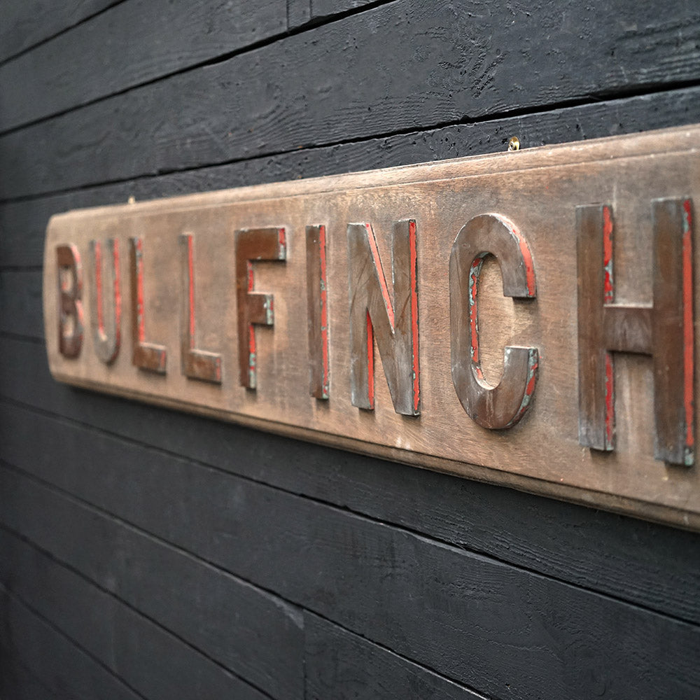 HMS Bullfinch Name Board - 1940 Trinity Marine
