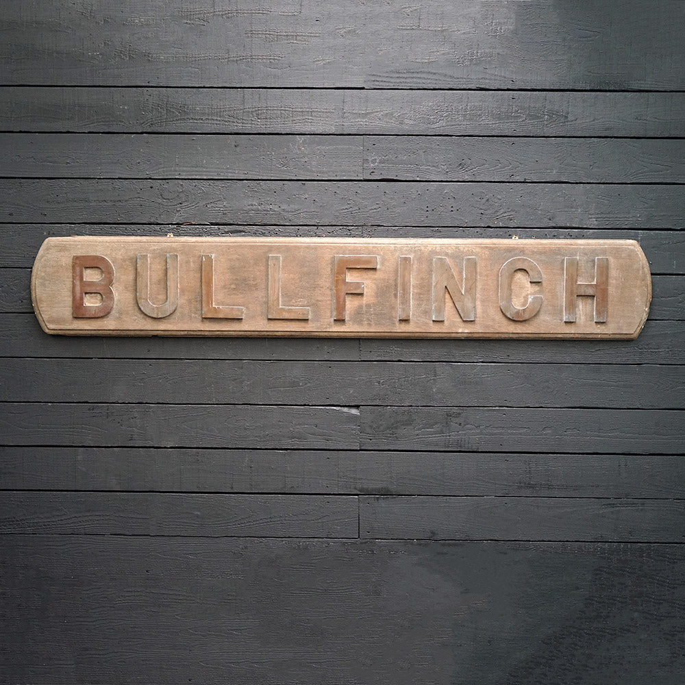 HMS Bullfinch Name Board - 1940 Trinity Marine