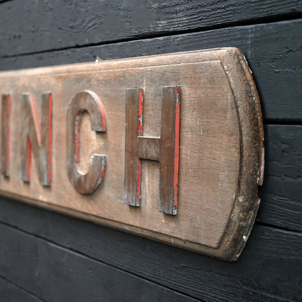 HMS Bullfinch Name Board - 1940 Trinity Marine