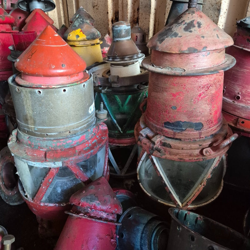old Trinity House buoy beacons