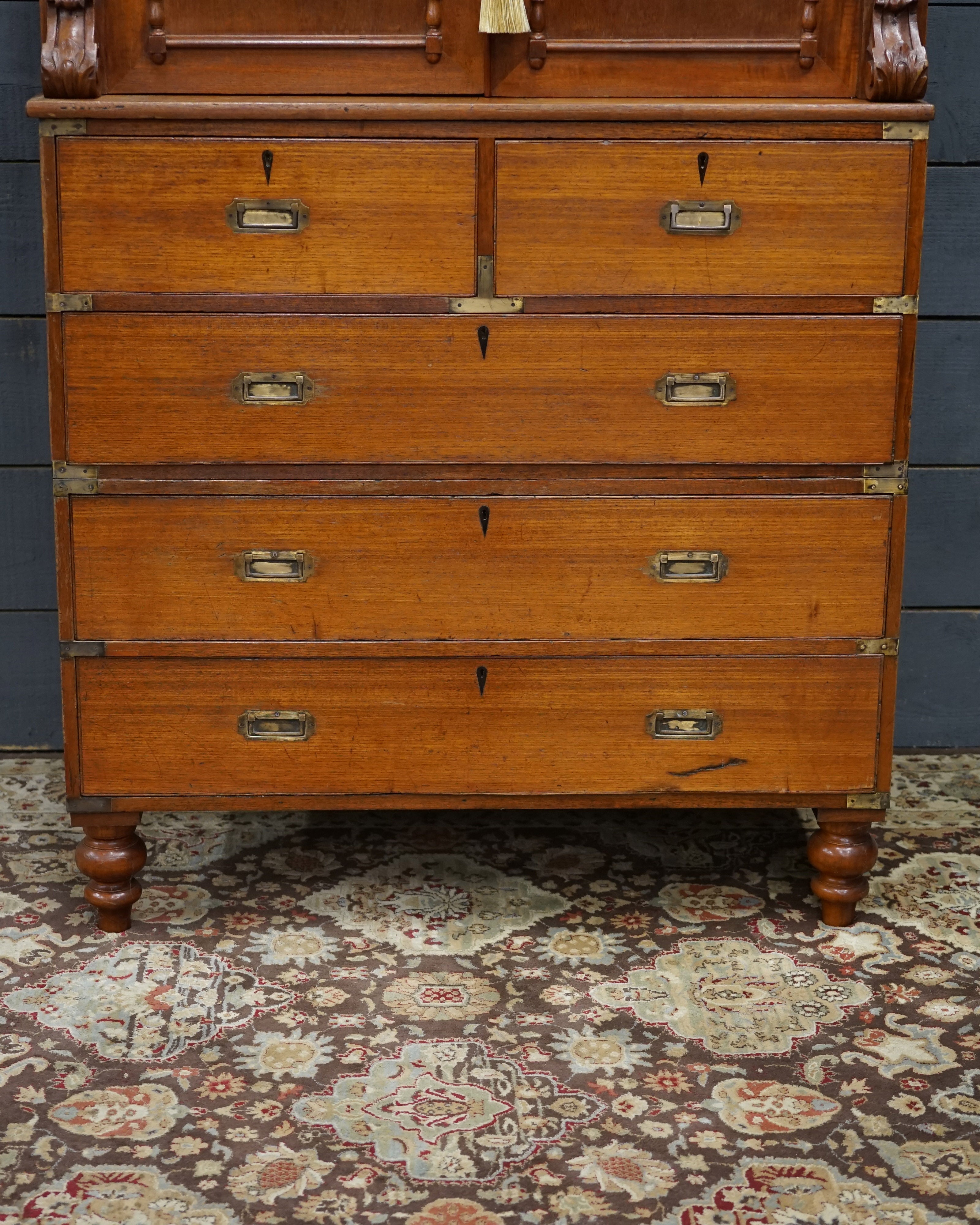 Victorian Campaign Chest with Dresser Top Trinity Marine