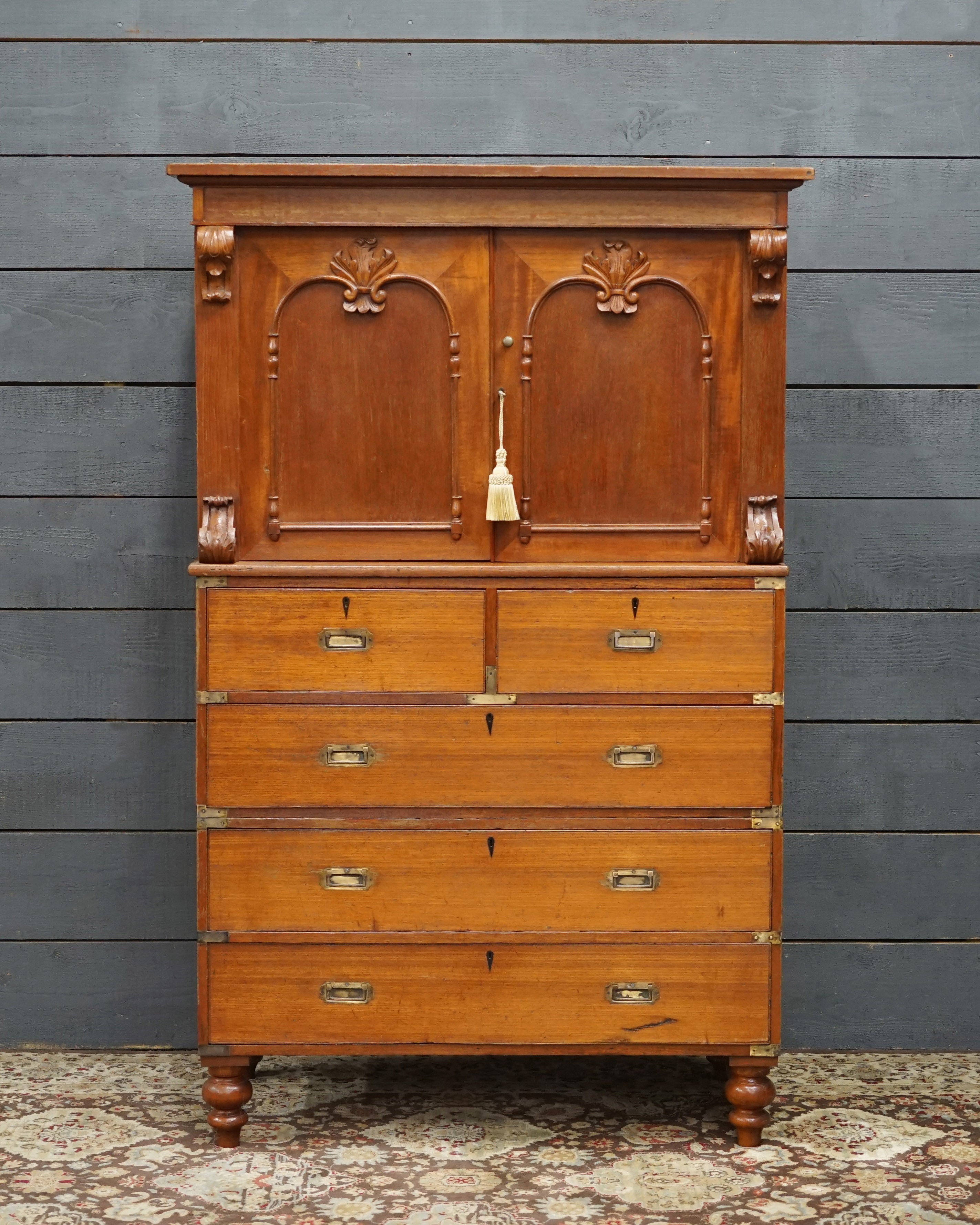 Victorian Campaign Chest with Dresser Top Trinity Marine