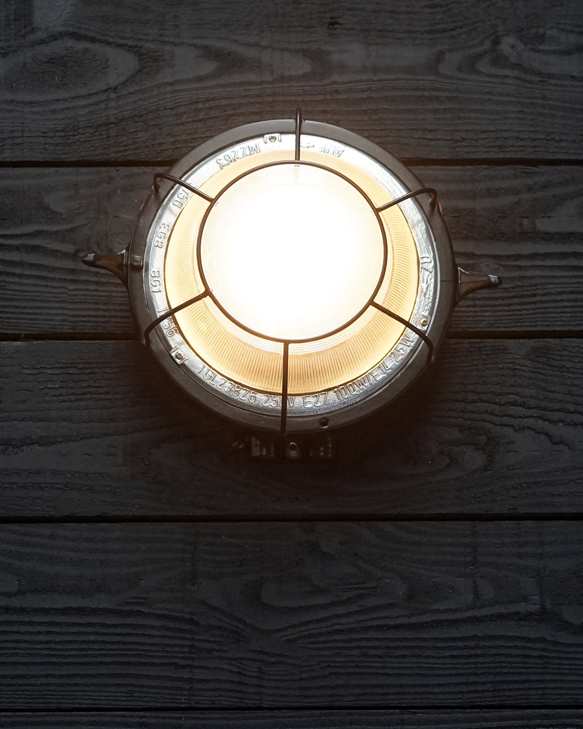 Vintage GDR Ships Wall Light - Cannon Black Trinity Marine