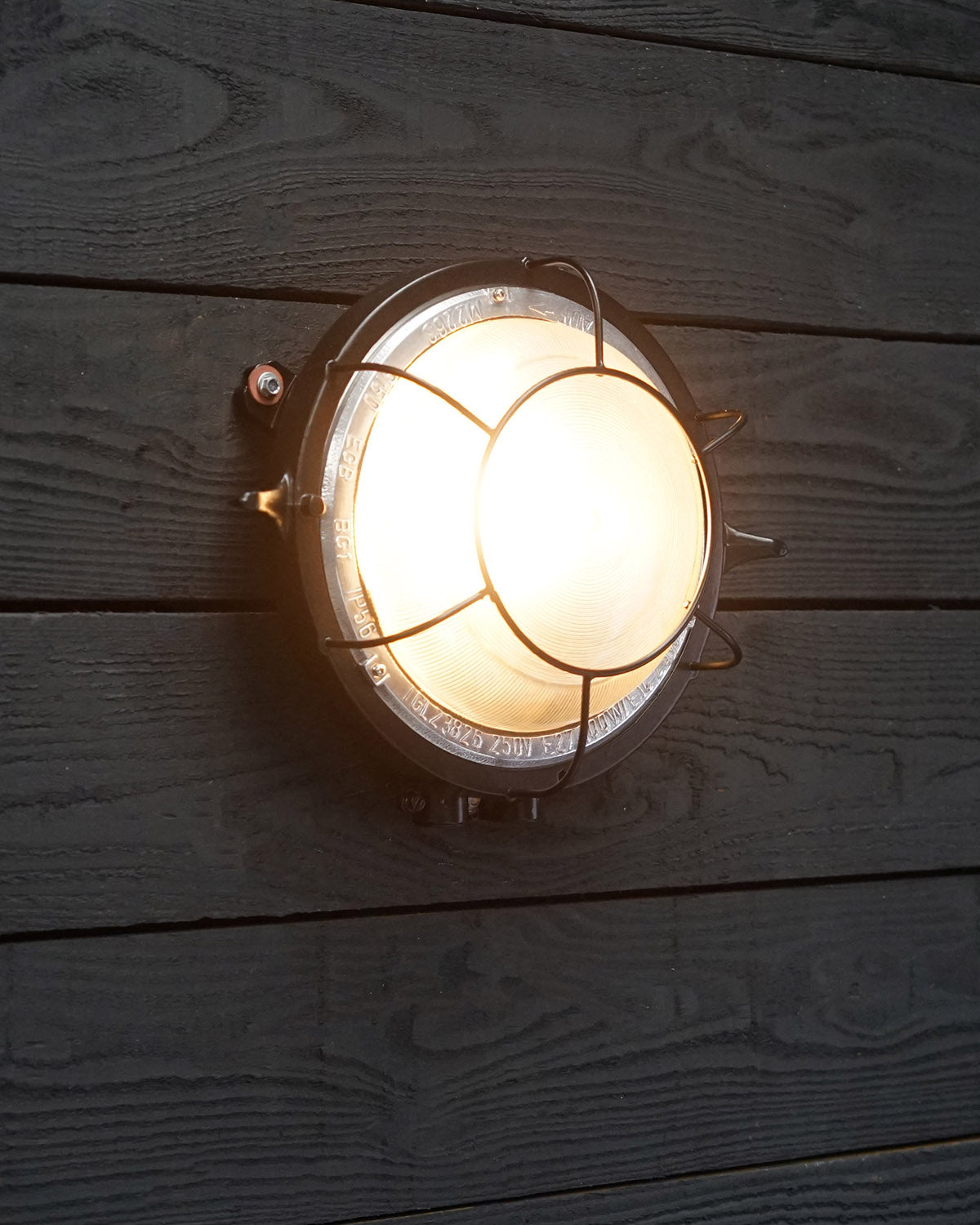 Vintage GDR Ships Wall Light - Cannon Black Trinity Marine