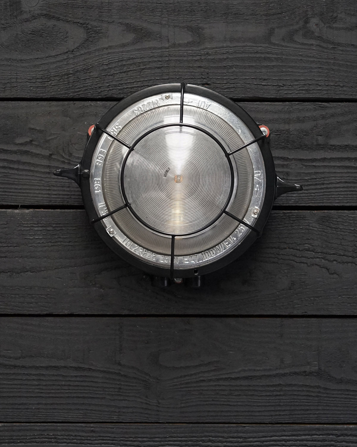 Vintage GDR Ships Wall Light - Cannon Black Trinity Marine