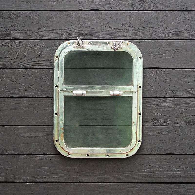 Salvaged Chromed Brass Ships Bridge Window Trinity Marine