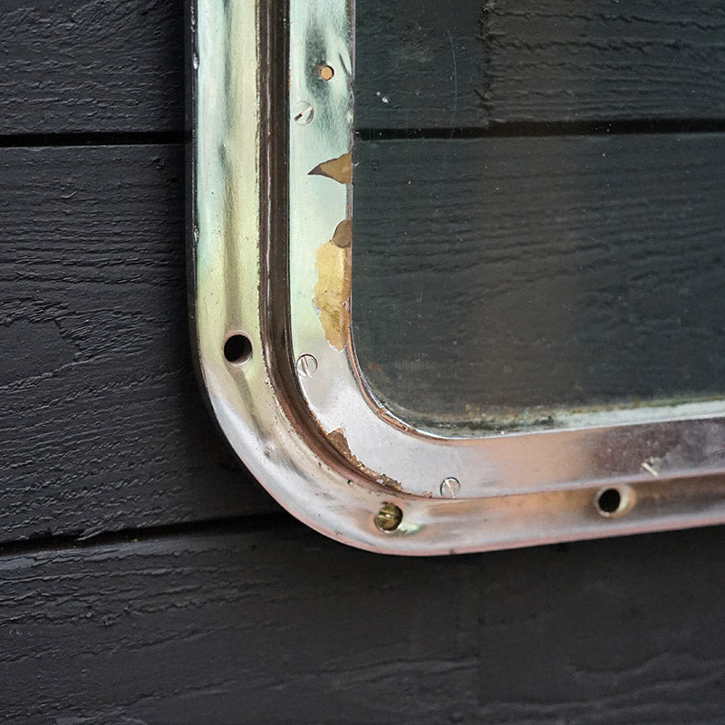 Salvaged Chromed Brass Ships Bridge Window Trinity Marine