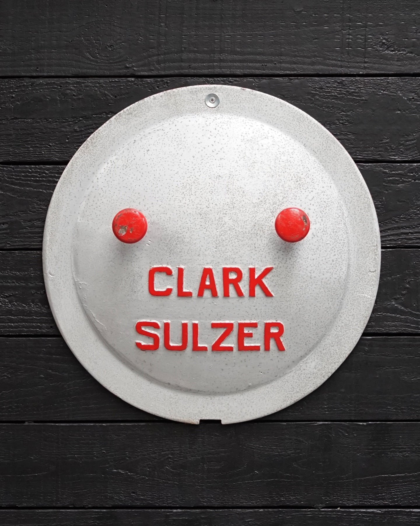 Vintage Clark Sulzer Ship’s Engine Inspection Hatch Cover Trinity Marine