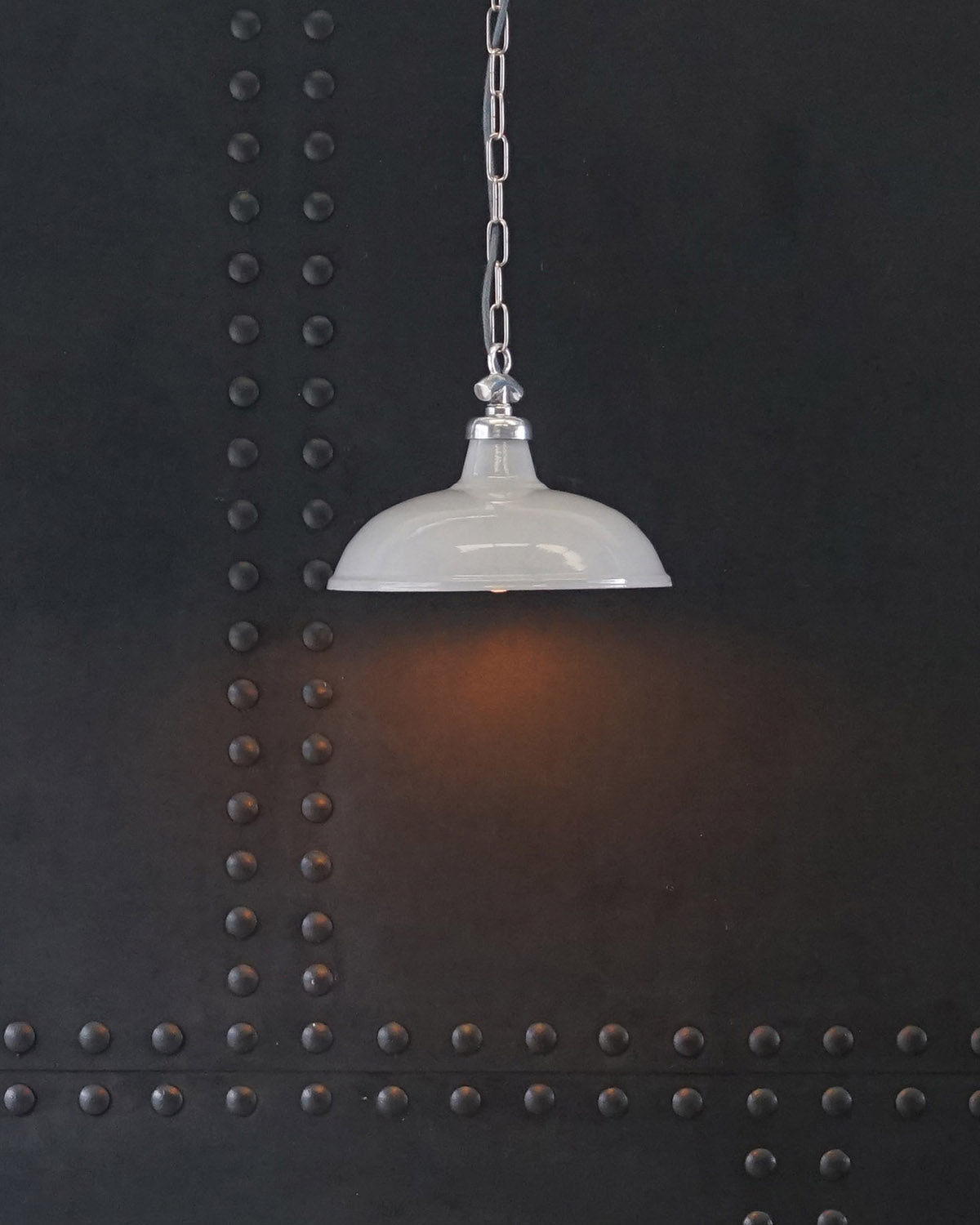 Colonial Enamel Light Shade - Grey Trinity Marine