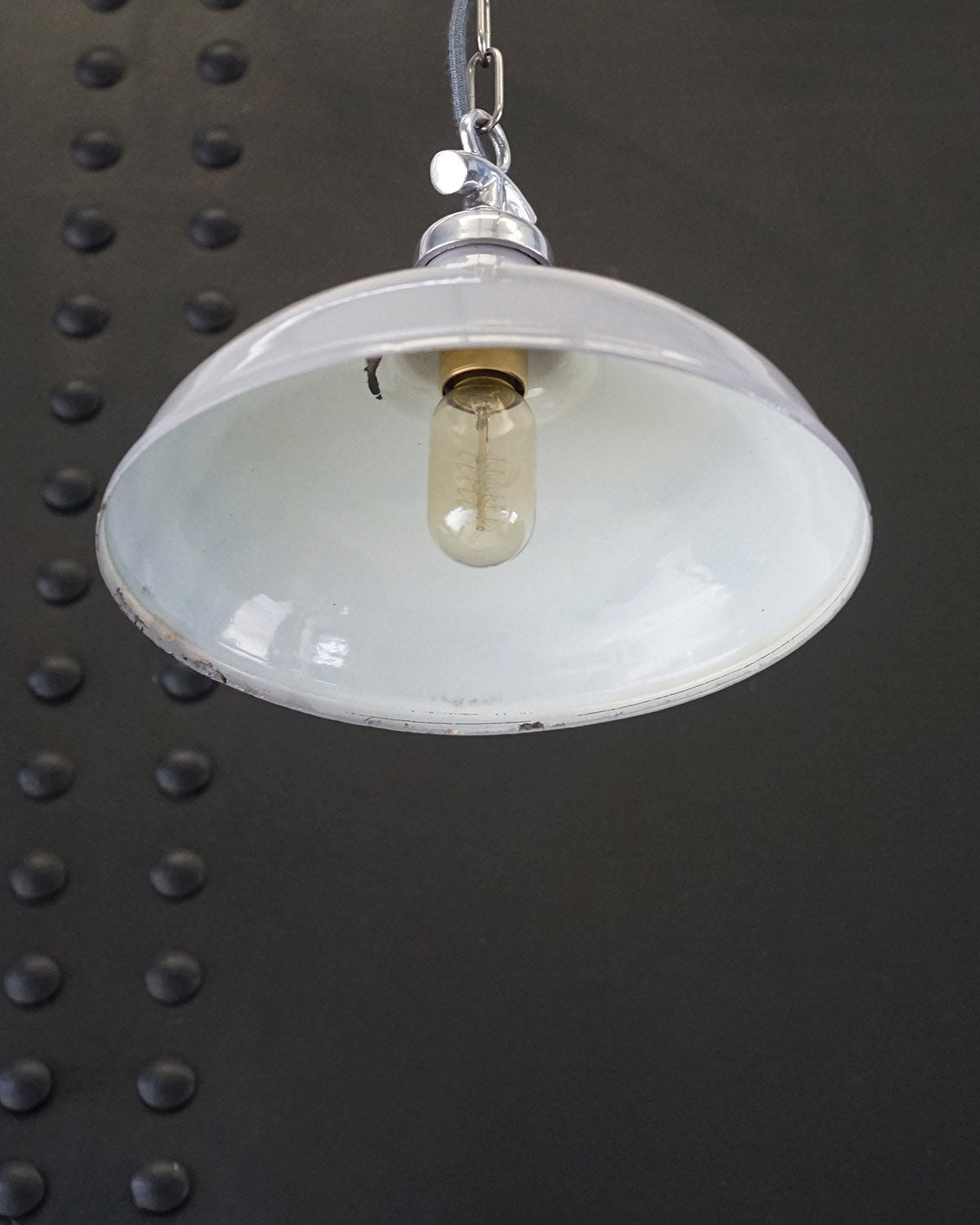 Colonial Enamel Light Shade - Grey Trinity Marine
