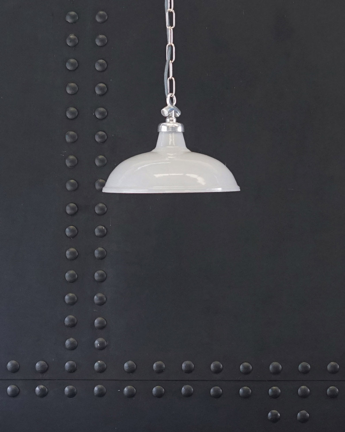 Colonial Enamel Light Shade - Grey Trinity Marine