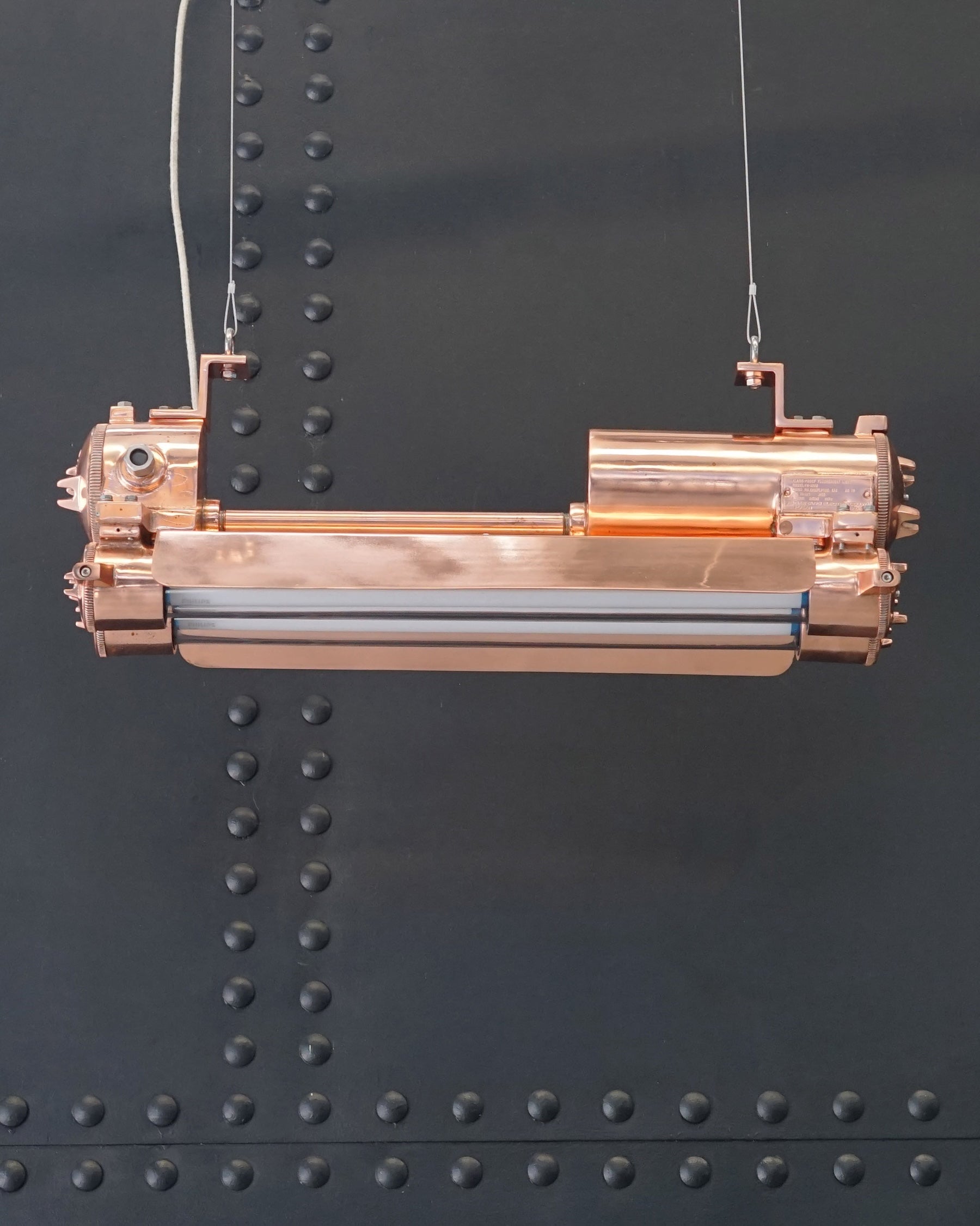 Explosion Double Tube Lights - Copper Plate Trinity Marine