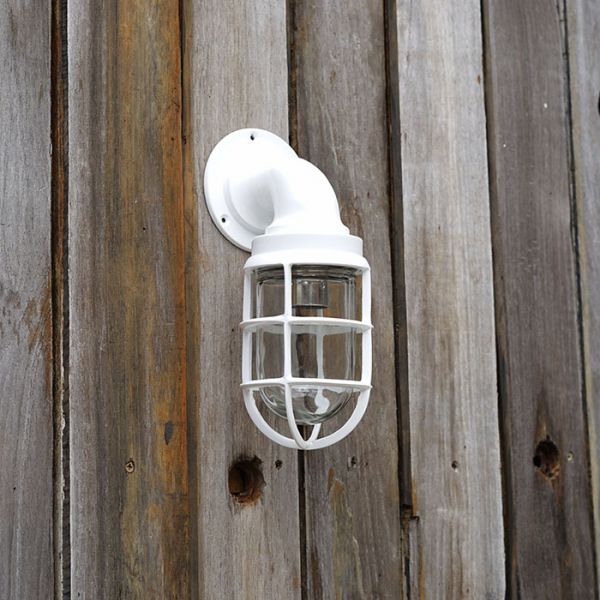 Large White Swan Neck Wall Light Trinity Marine