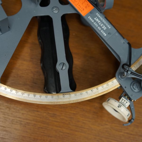 Royal Navy Silver Scale Sextant - Henry Hughes & Son Unpolished Trinity Marine