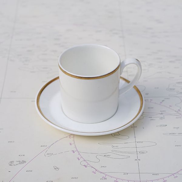 HMS Ark Royal HMS Invincible - Set of 4 Espresso Cup and Saucer Trinity Marine
