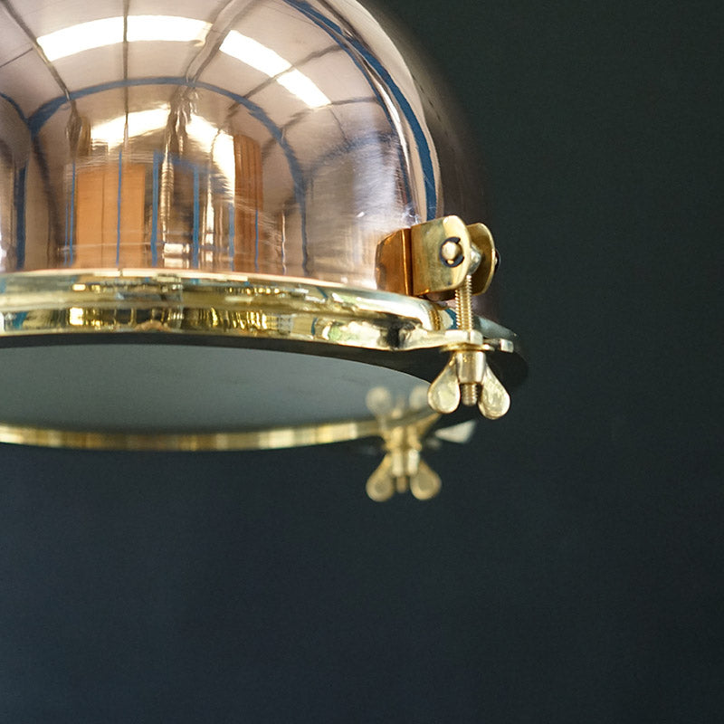 Danish Copper Cargo Pendant Light Trinity Marine