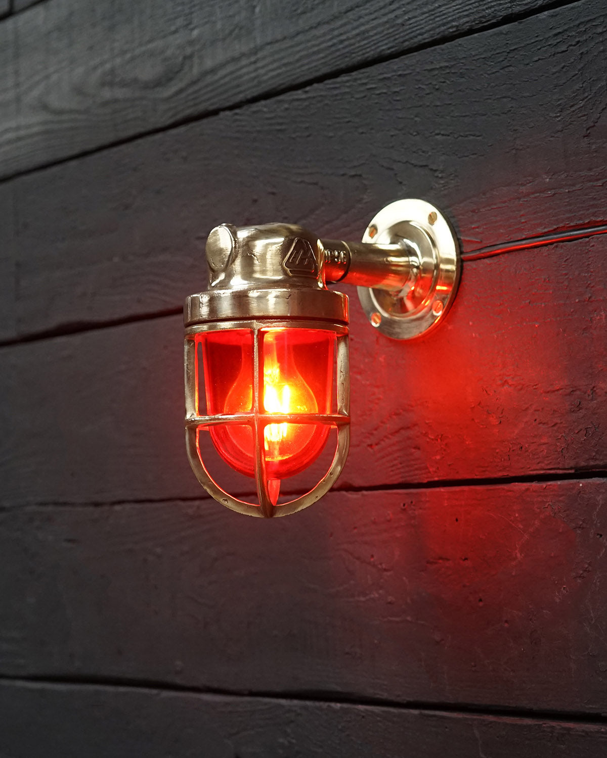 Deutsche Marine Brass Outdoor Wall Light - Alarm Trinity Marine