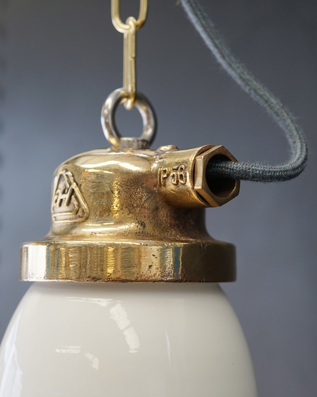 Deutsche Marine Pendant Light - Opaque Glass Trinity Marine