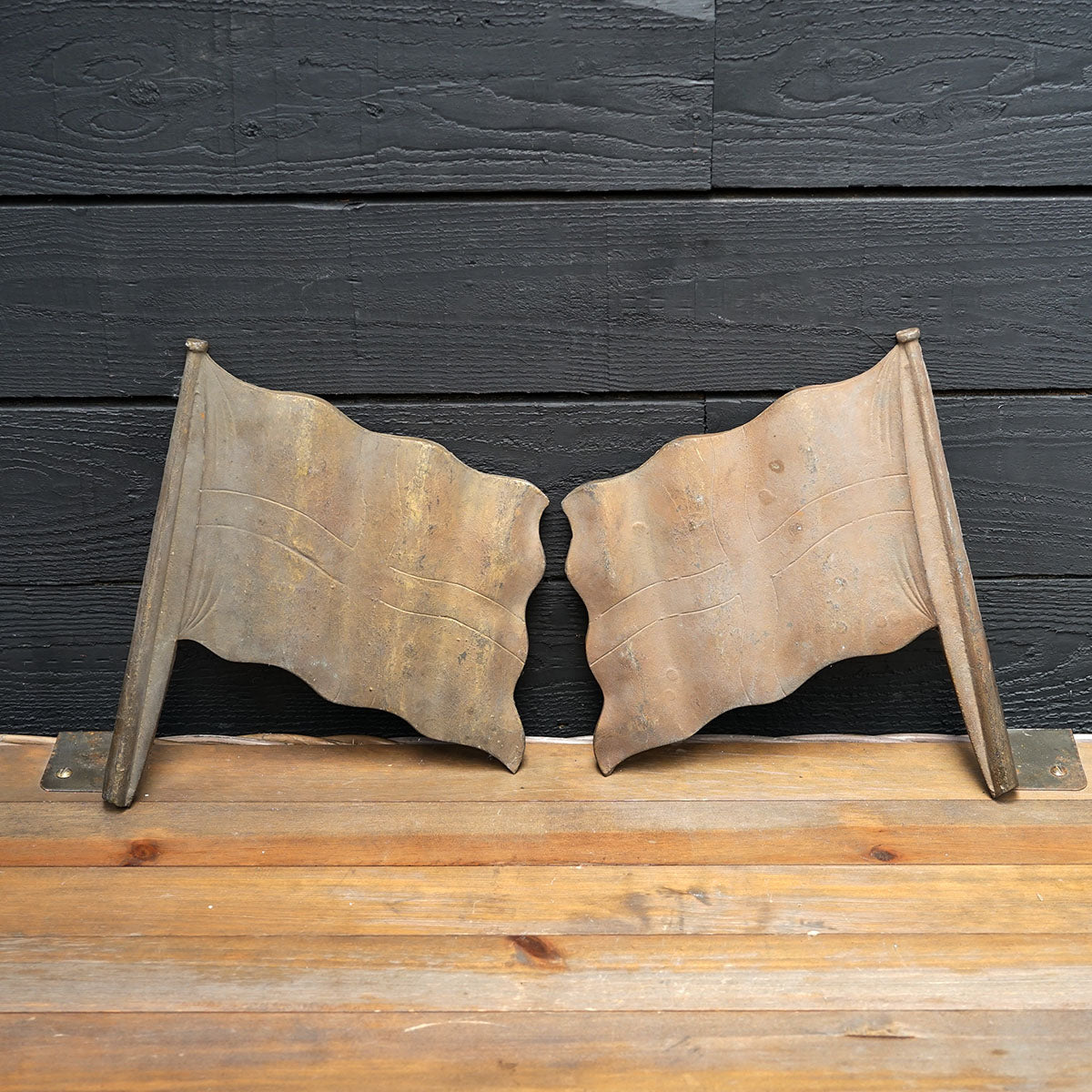 WW2 Royal Navy Admiral Brass Flag Badges Trinity Marine