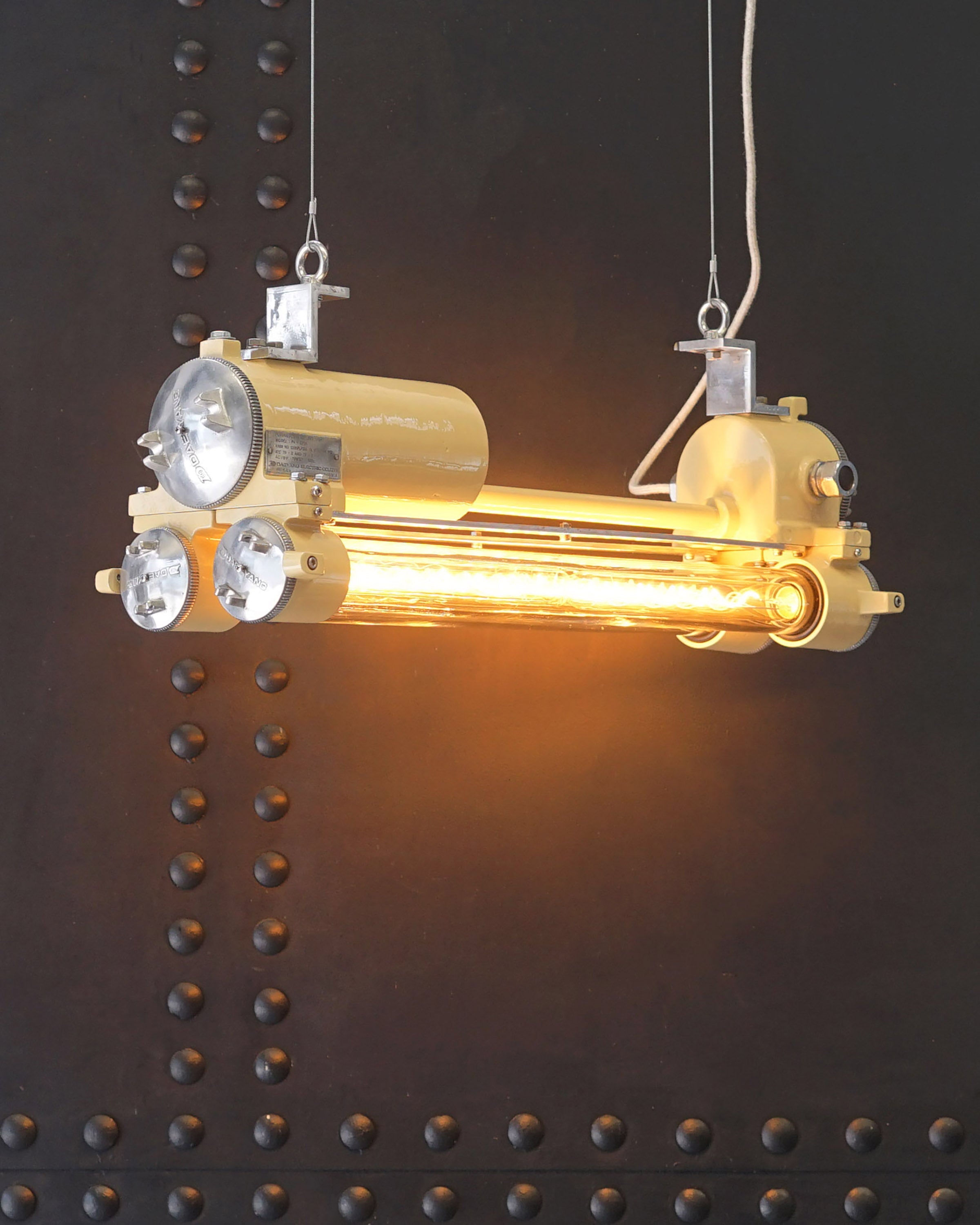 Explosion Twin Tube Pendant Light - Sand Dune Trinity Marine