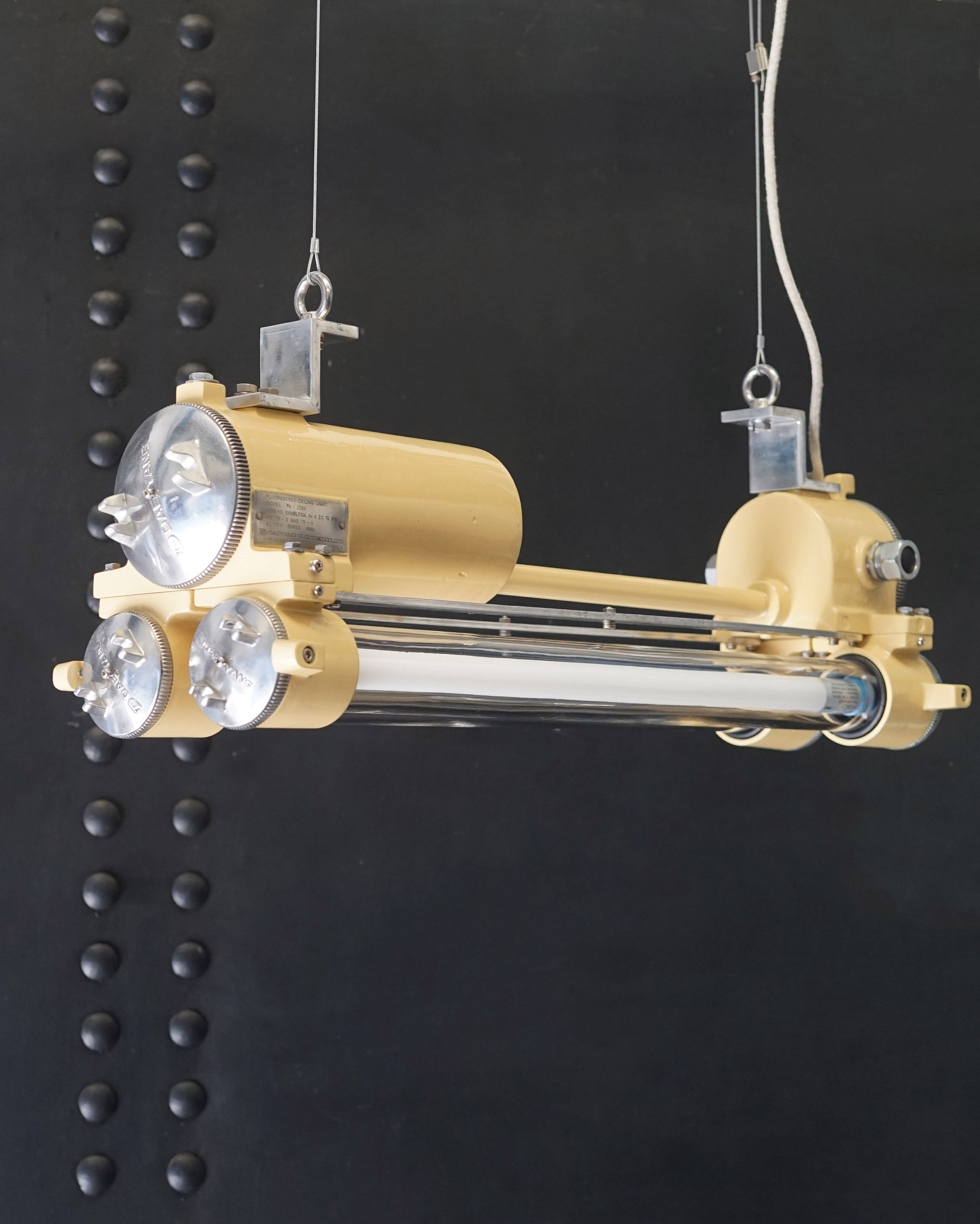 Explosion Twin Tube Pendant Light - Sand Dune Trinity Marine