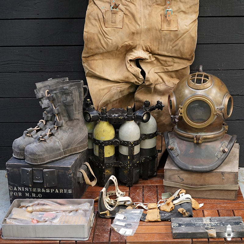 Extremely Rare Complete Heinke Mine Recovery Outfit Trinity Marine