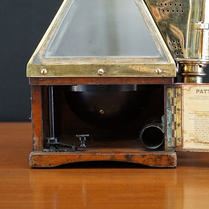 Fine Early Royal Navy Dent Boat Compass Trinity Marine