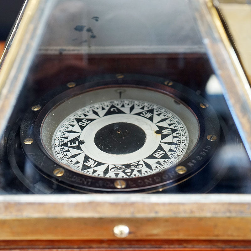 Fine Early Royal Navy Dent Boat Compass Trinity Marine