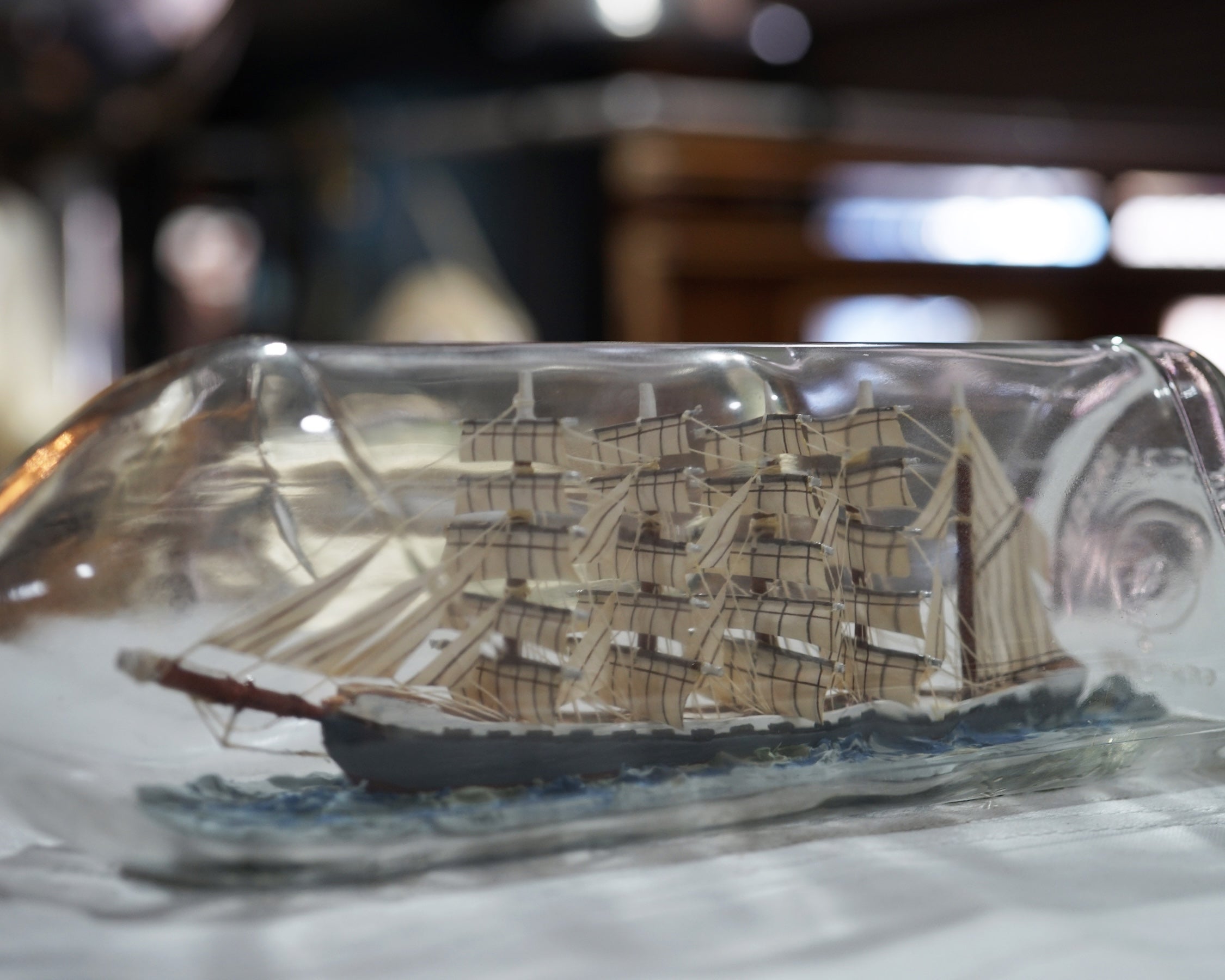 Five-Masted Barque Ship in Bottle Trinity Marine