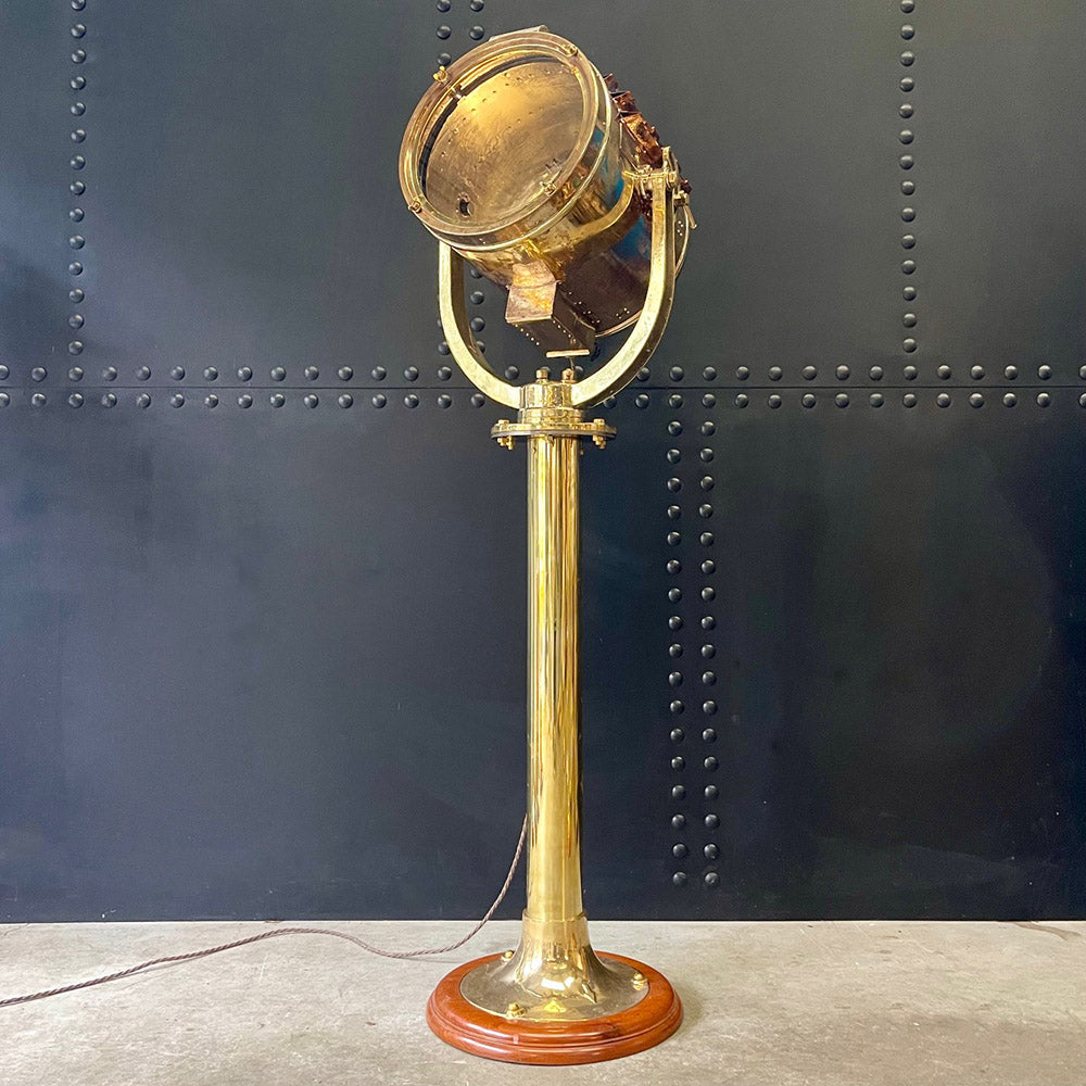 Floor Lamp Brass Ships Searchlight ex MV Atlas Trinity Marine