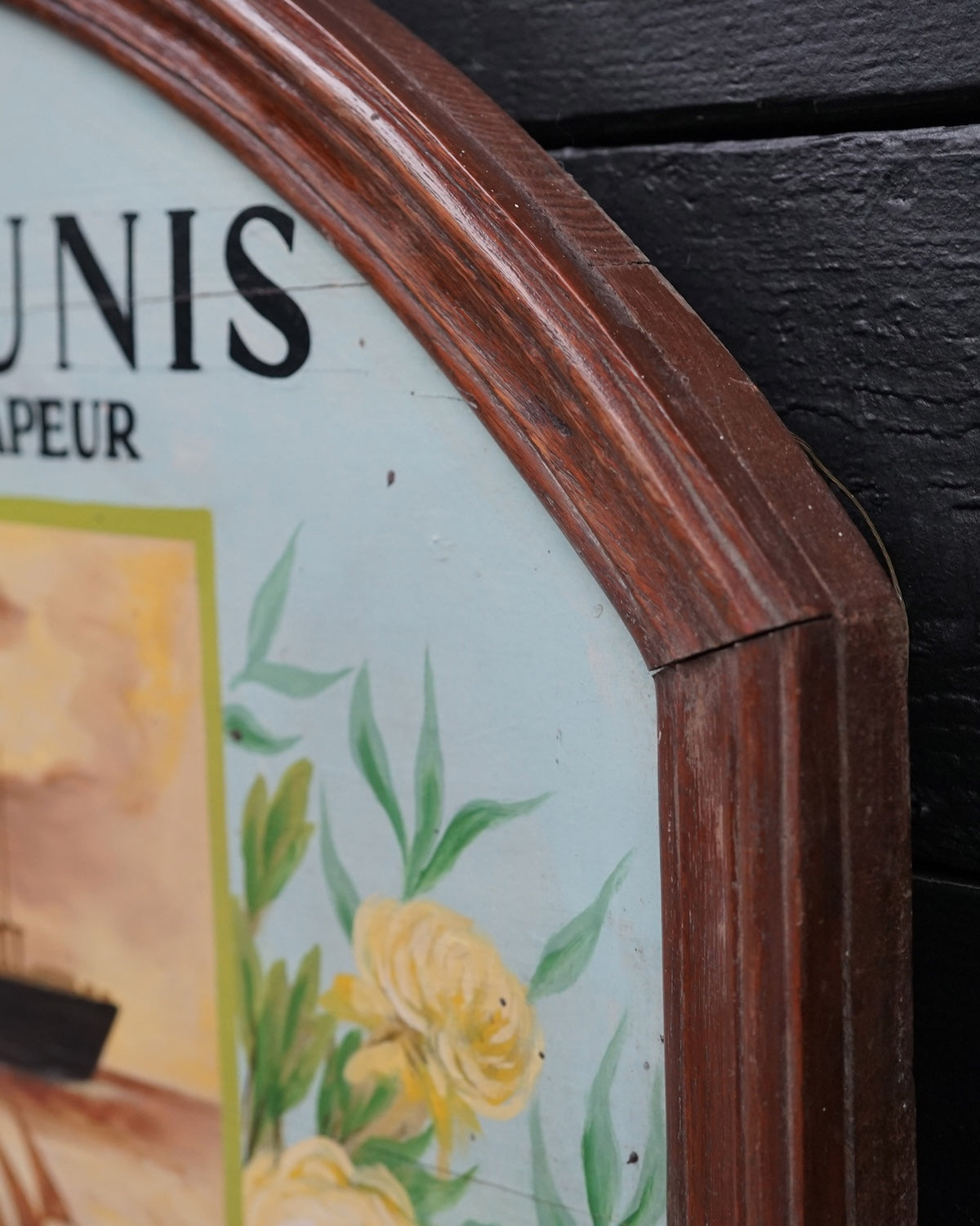 Painted Advertising Board for Charguers Reunis Trinity Marine