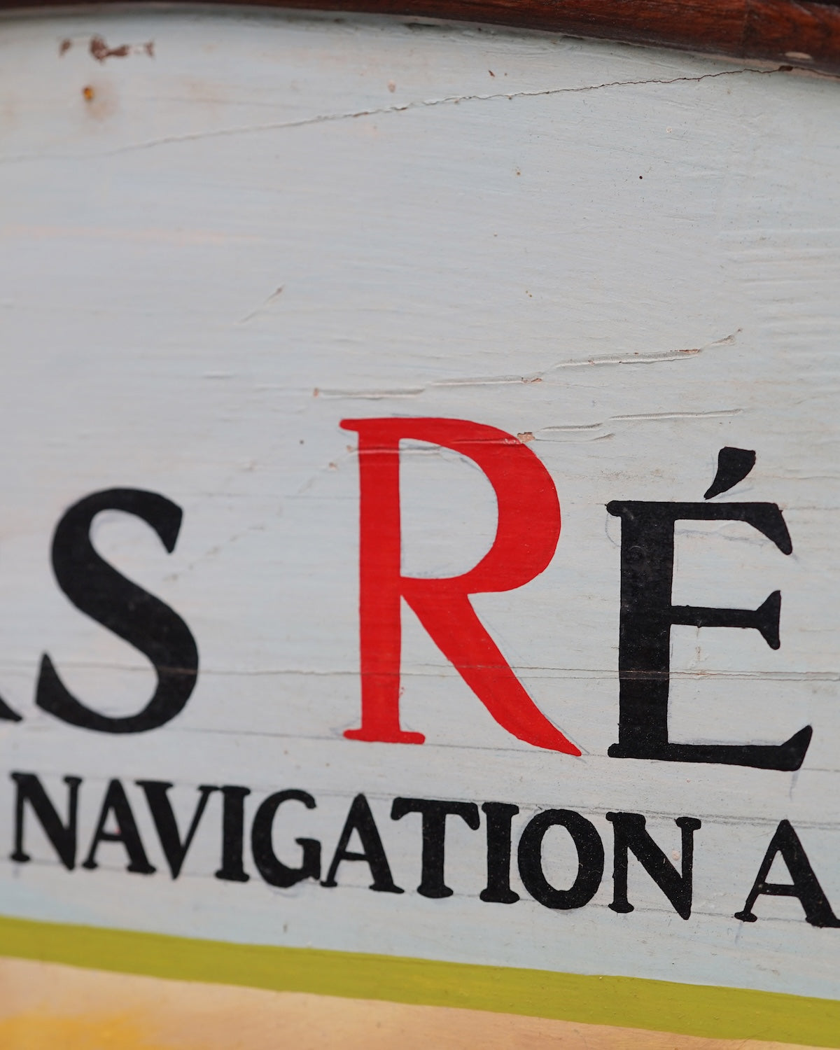 Painted Advertising Board for Charguers Reunis Trinity Marine