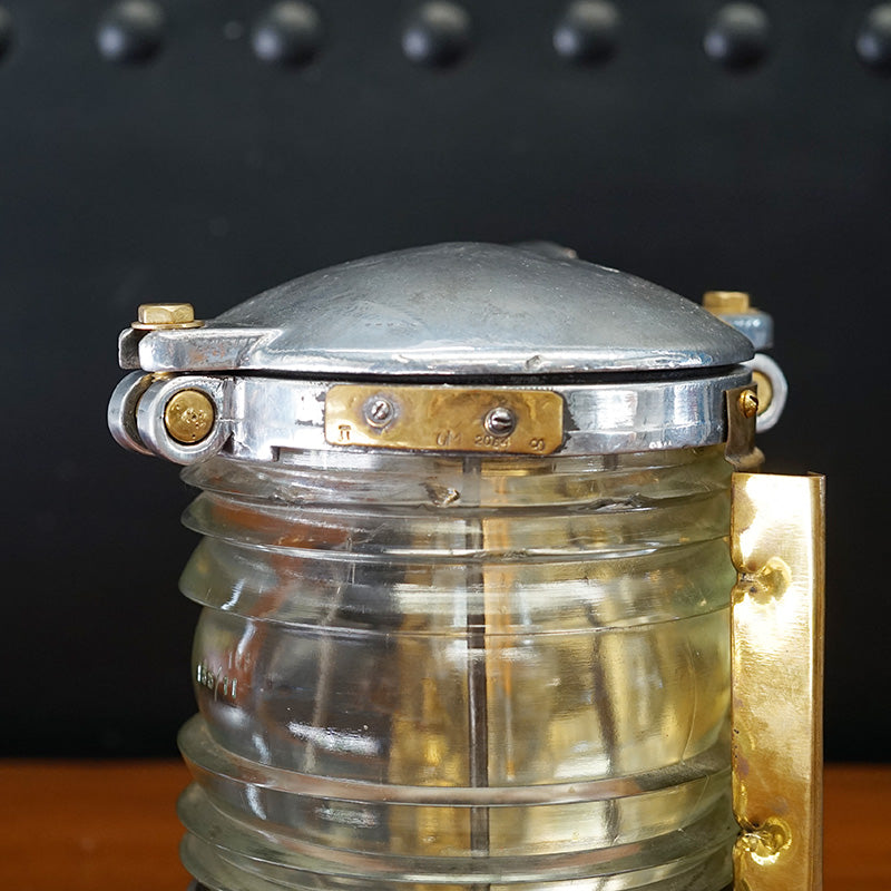 Fresnel Lens Aluminium Signal Table Lamp - Clear Trinity Marine