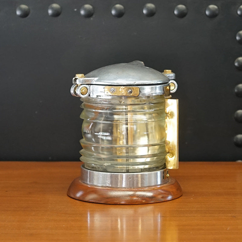 Fresnel Lens Aluminium Signal Table Lamp - Clear Trinity Marine