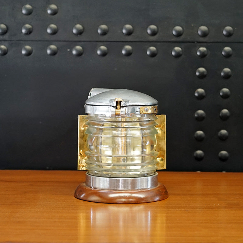 Fresnel Lens Aluminium Signal Table Lamp - Clear Trinity Marine