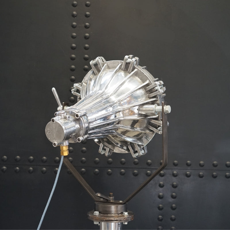 Mounted Ex German Merchant Navy Ship's Searchlight Trinity Marine