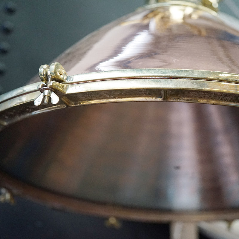 Giant Reclaimed Ships Copper and Brass Cargo Light Trinity Marine